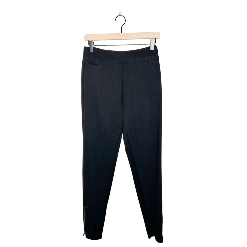 Soft Surroundings Contemporary Black Ankle Zip Legging Pants Small S